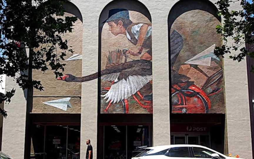 The Boy On The Red Bike Mural, Attractions in Subiaco