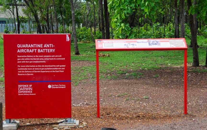 WWII Quarantine Anti-Aircraft Site, Tourist attractions in East Arm