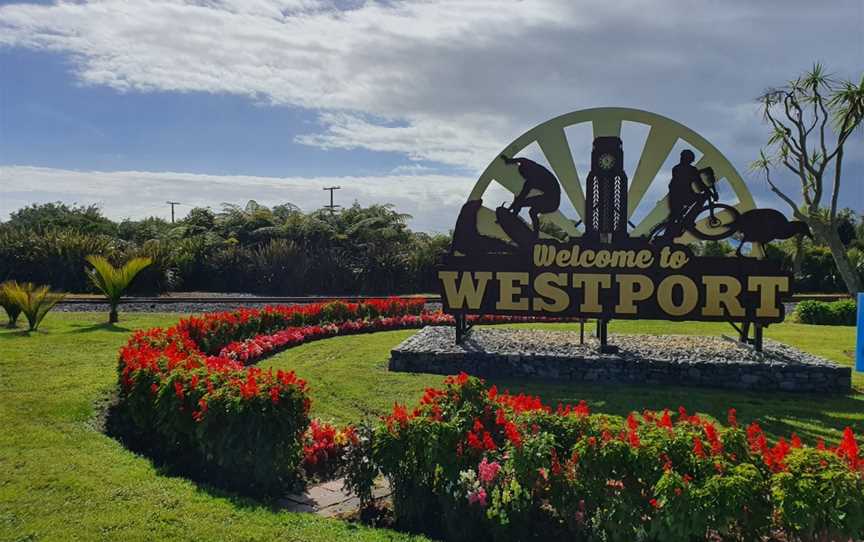 Westport Welcome Sign, Westport, New Zealand