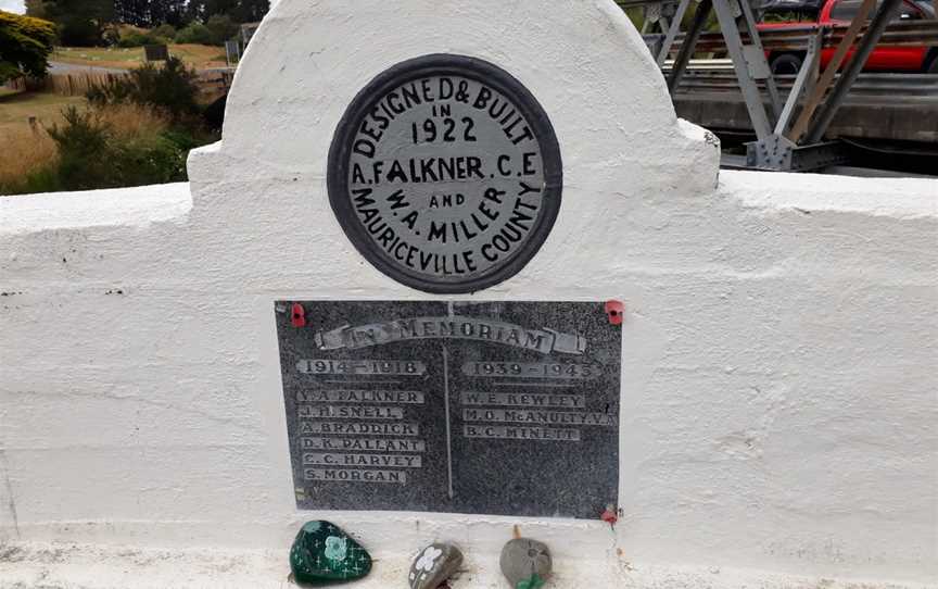 Anzac Bridge, Kaipororo, Eketahuna, New Zealand