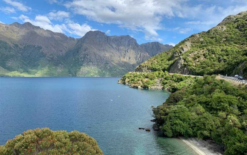 Lake wakatipu beach, Central Southland, New Zealand