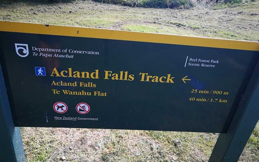 Acland Falls, Mackenzie Region, New Zealand