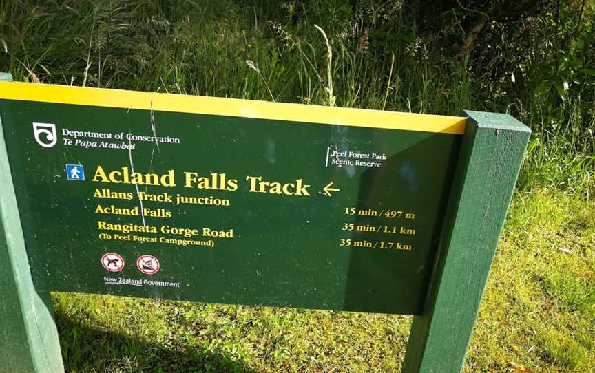 Acland Falls, Mackenzie Region, New Zealand