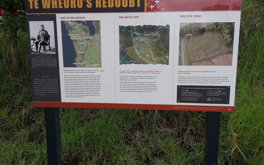 Te Wheoro's Redoubt, Rangiriri, New Zealand