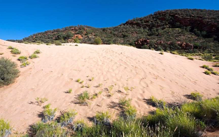 Climbing Dune Jesse Emily Gap, Hale, NT