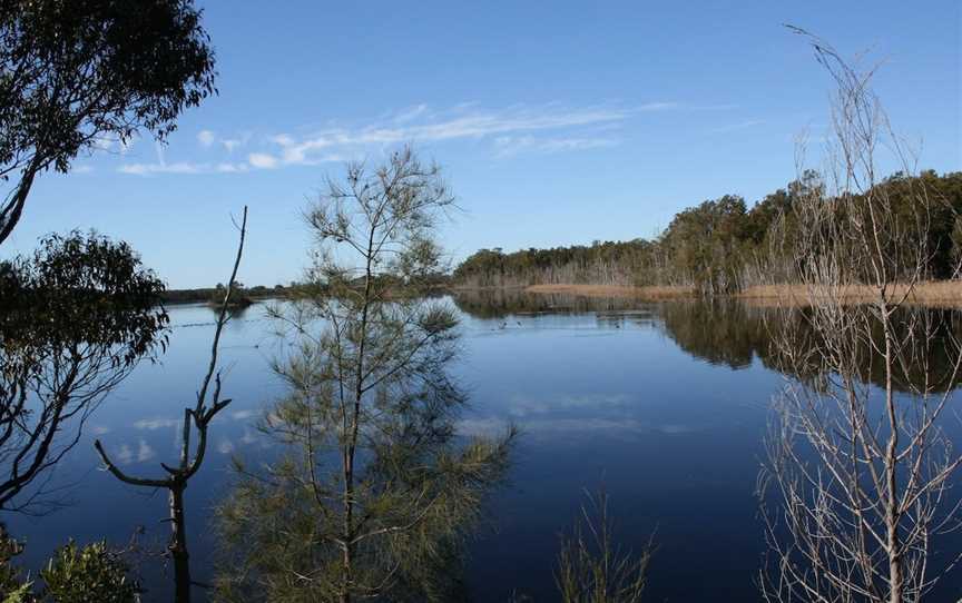 Kayaking Corunna Lake, Corunna, NSW