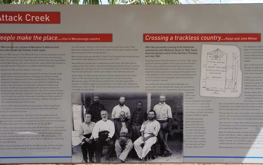 Attack Creek Historical Reserve Memorial, Tennant Creek, NT