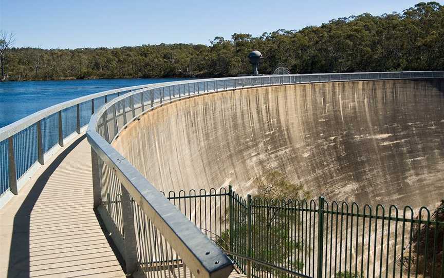 Whispering Wall at Barossa Reservoir Reserve, Williamstown, SA