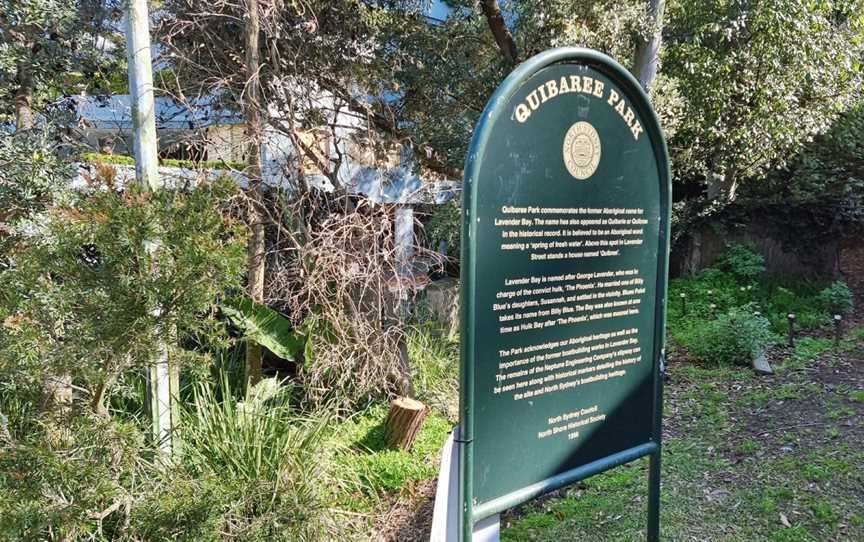 Quibaree Park, Lavender Bay, NSW