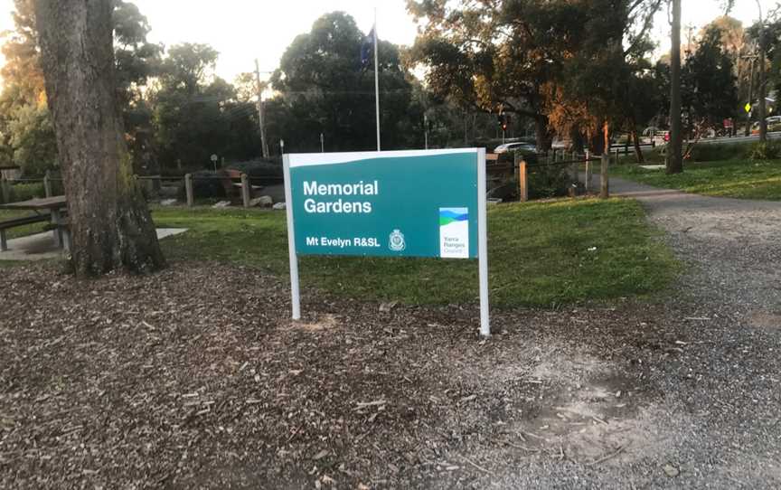 Mount Evelyn Memorial Gardens, Mount Evelyn, VIC