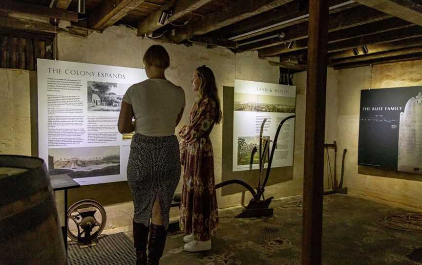 Experiment Farm Cottage cellar displays