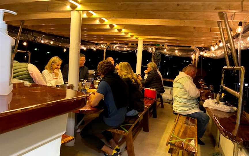 Vintage trawler dining in the Brisbane CBD