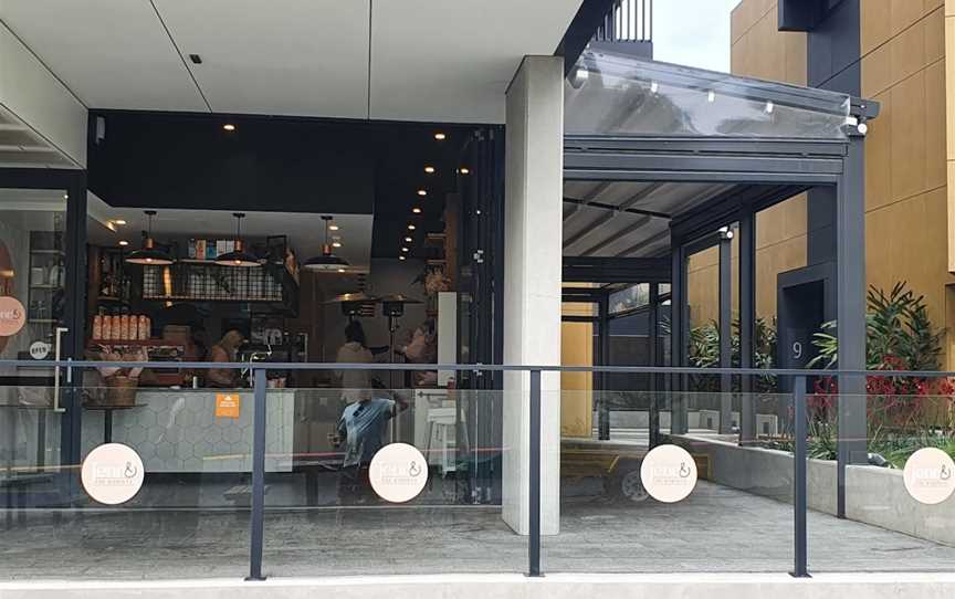 Jenn and the barista, Drummoyne, NSW