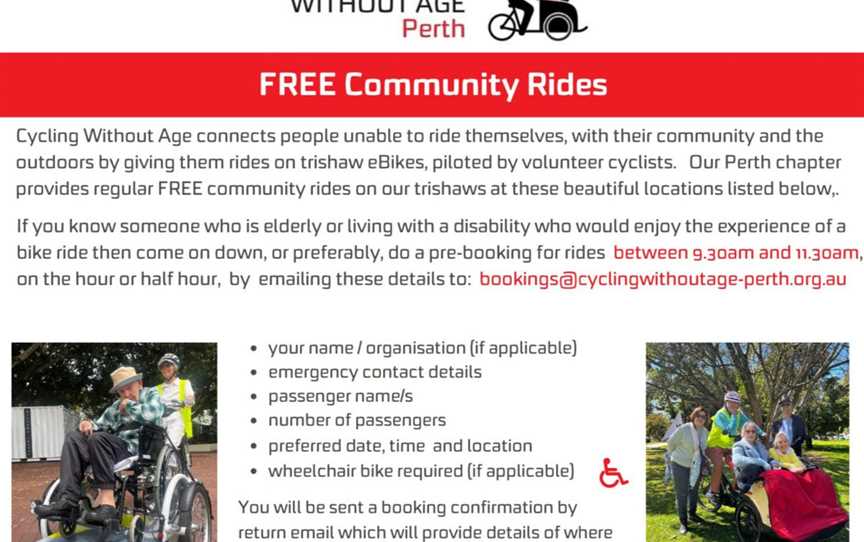 Trishaw rides , Health & community services in Stirling