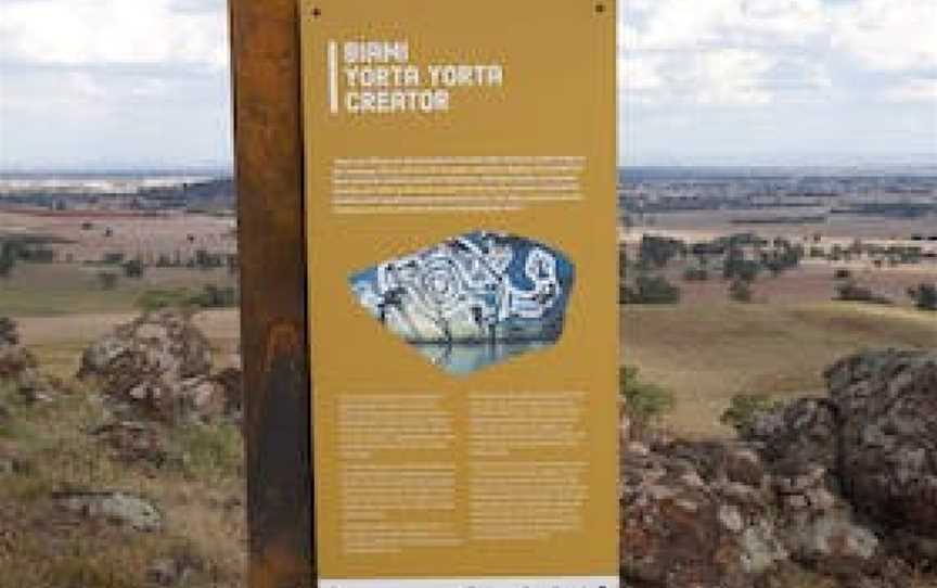 Rock Correa Interpretive Walking Track at Tallis Wine, Dookie, VIC