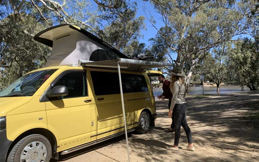 Sandy Point Beach on the Murrumbidgee River, Hay, NSW