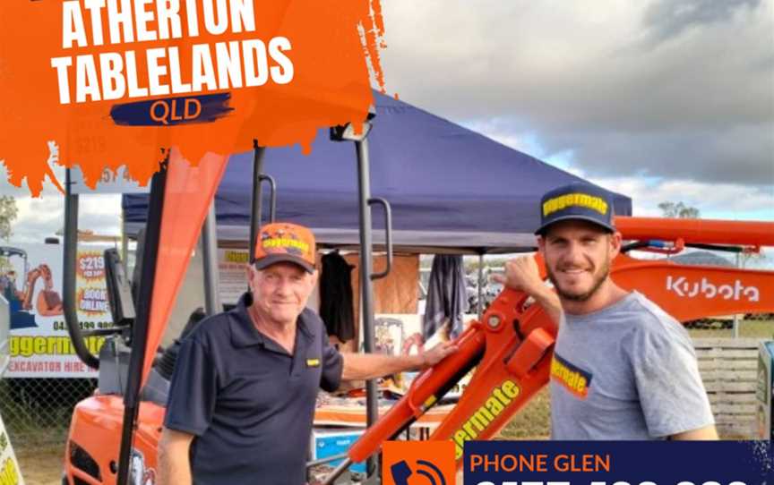 Diggermate Mini Excavator Hire Atherton Tablelands, Business directory in Atherton