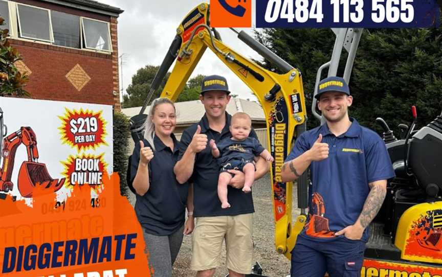 Diggermate Mini Excavator Hire Ballarat, Business directory in Ballarat Central