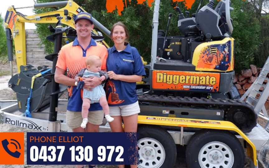 Diggermate Mini Excavator Hire Millicent, Business directory in Millicent