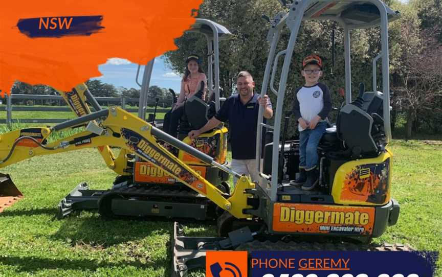 Diggermate Mini Excavator Hire Orange, Business directory in Orange-town