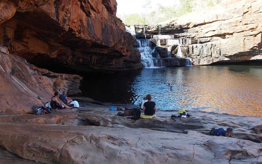 Swimming in one of the beautiful gorges