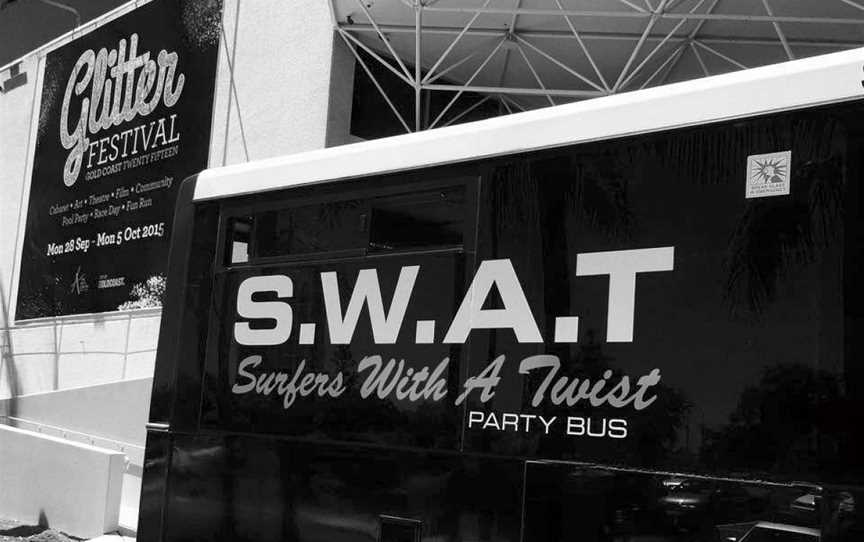 Swat Party bus, Surfers Paradise, QLD