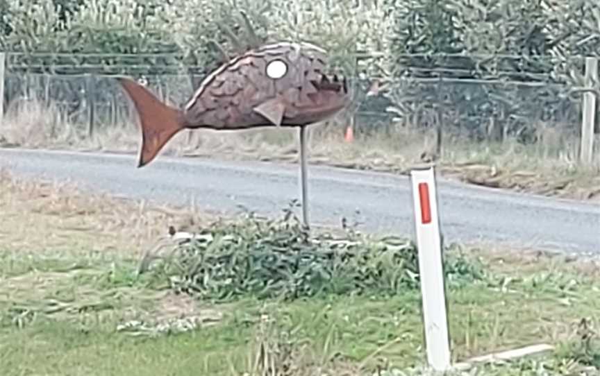 Grove & Sculpture Walk at Gooramadda Olives, Gooramadda, VIC