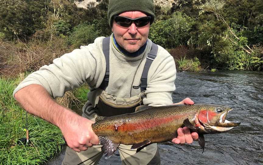 Andrew Christmas Professional Trout Fishing Guided Tour, Taupo, New Zealand