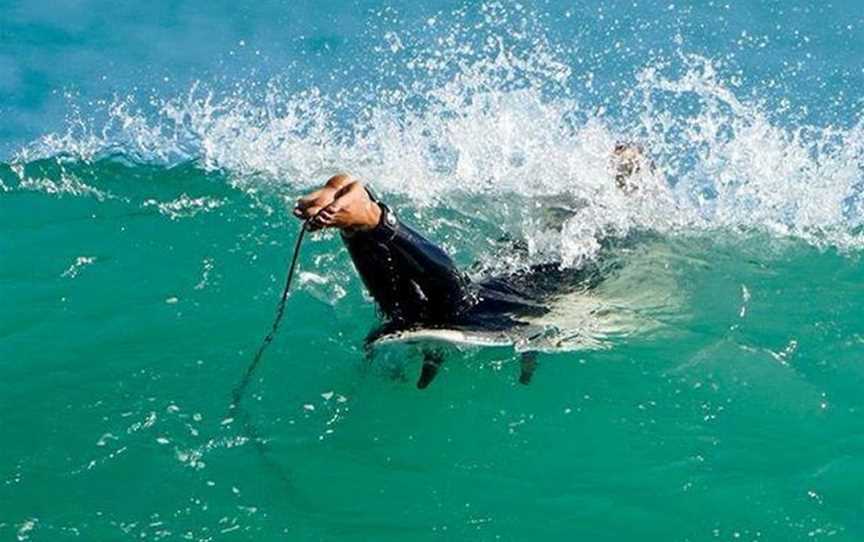 Surfing with Sarah Gisborne Surf Lessons, Awapuni, New Zealand