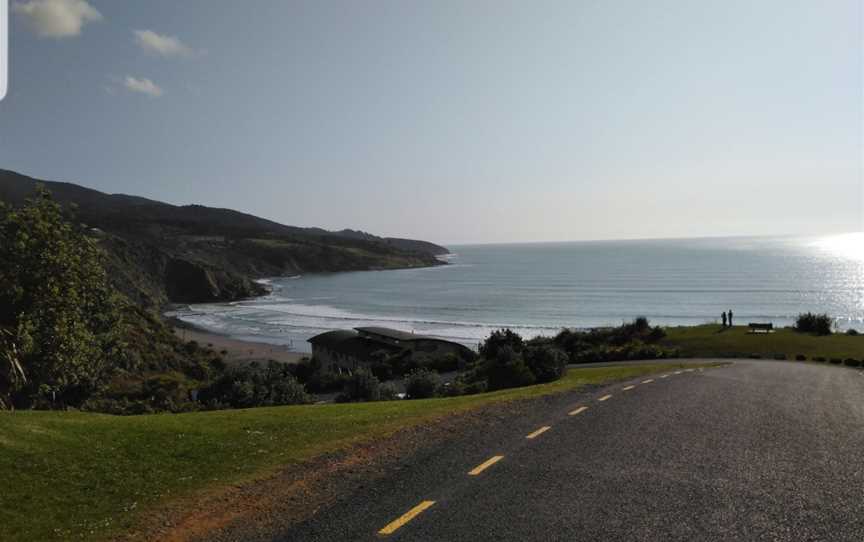 Wainui Beach Black Beach, Raglan, New Zealand