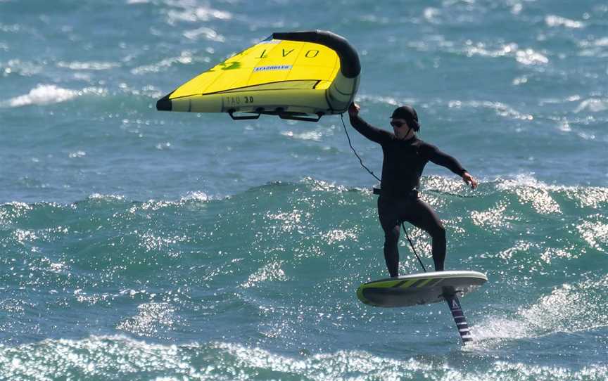 Wingfoil Wave Riding Taranaki