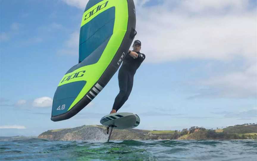 Wingfoiling Northland, North Island, New Zealand