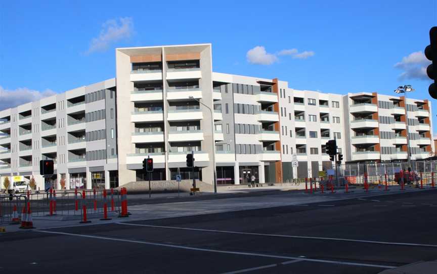 Light rail construction on Flemington Road, Harrison, Canberra.jpg