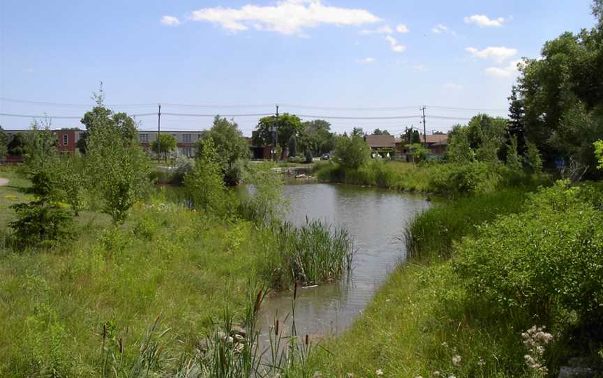 View of Taylor-Massey Creek from Terraview Willowfield Park