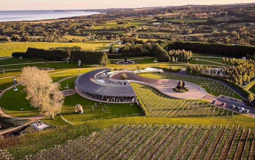 Wine Terrace and Cellar Door at Pt Leo Estate, Merricks, Victoria