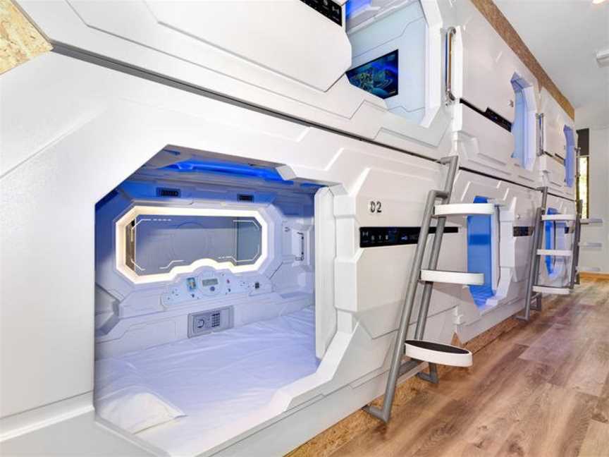 The SpaceQ Capsule Hotel, Haymarket, NSW