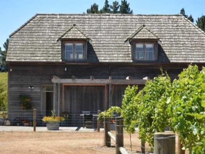 Cedar Barn at DDOG Vineyard, Hawkesbury, New Zealand