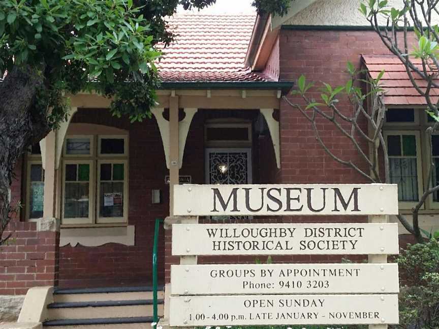 Willoughby Museum, Tourist attractions in Cremorne