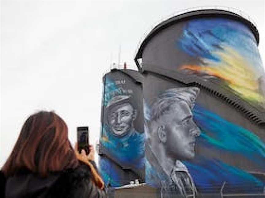 Water Tower Art - Kookaburra, Deniliquin, NSW