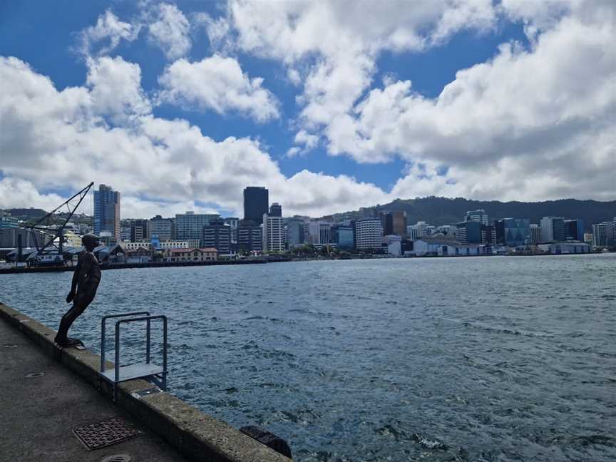 Solace in the Wind (The Naked Man) Statue, Te Aro, New Zealand