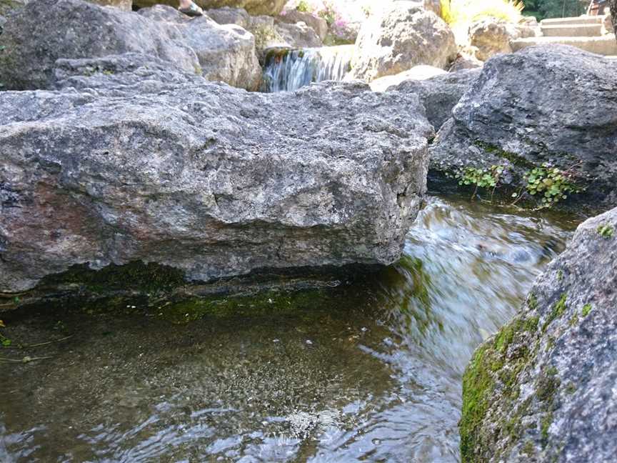 Centennial Garden Waterfall, Bluff Hill, New Zealand