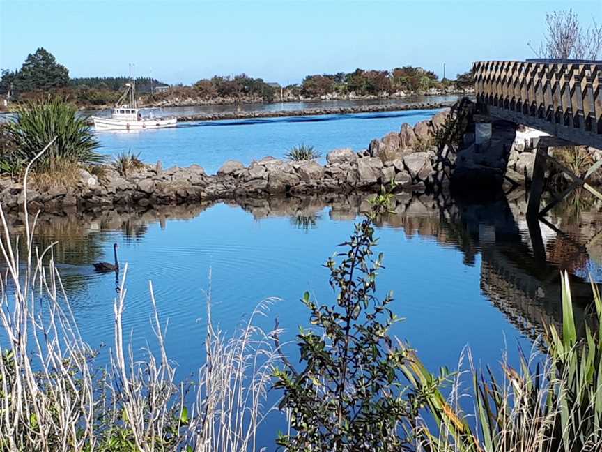 Lost Lagoon Bridge, Westport, New Zealand