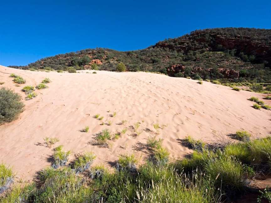 Climbing Dune Jesse Emily Gap, Hale, NT