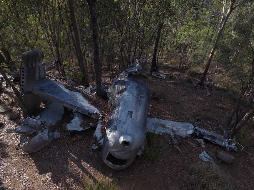 1945 crash site of Beautiful Betsy, Kroombit Tops, Valentine Plains, QLD