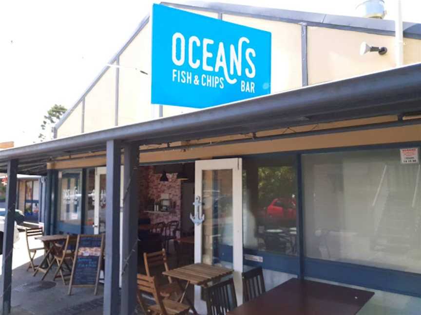 Oceans Fish & Chips bar., Burleigh Heads, QLD