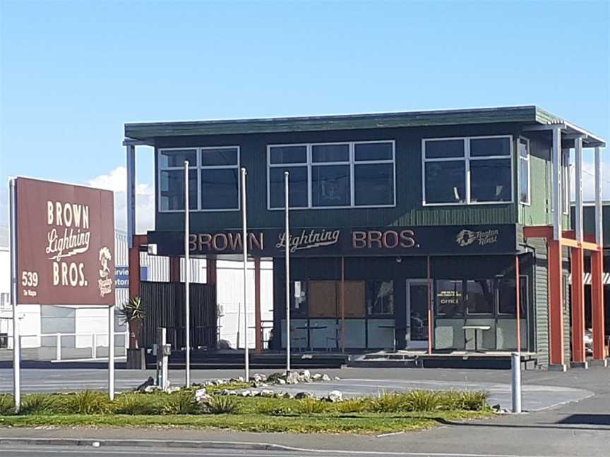 Brown Lightning Bros. Raglan Roast., Te Rapa, New Zealand