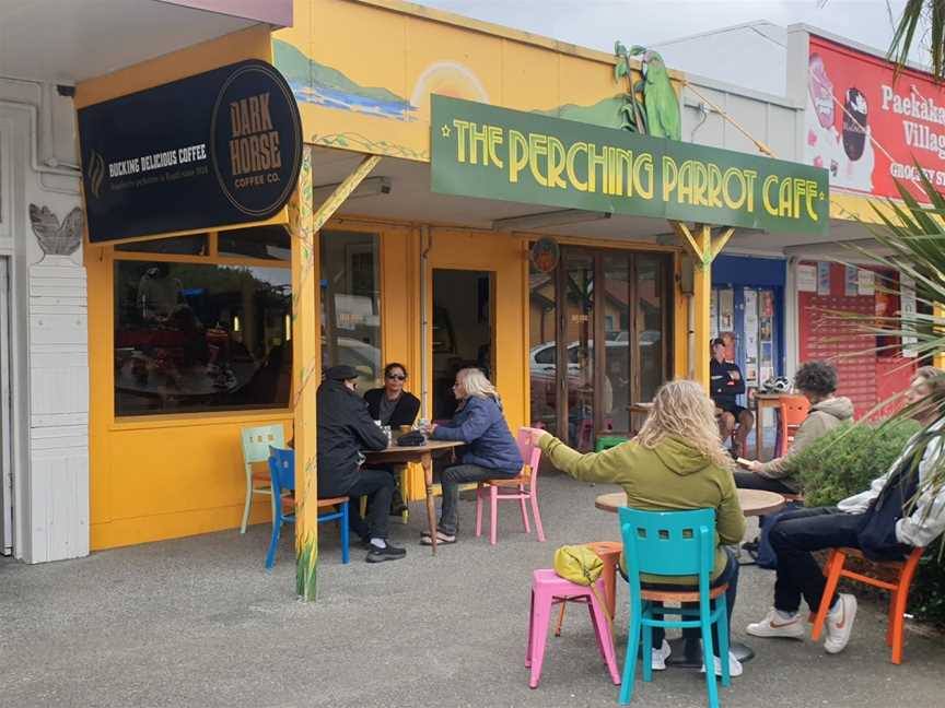 The Perching Parrot Cafe, Paekakariki, New Zealand