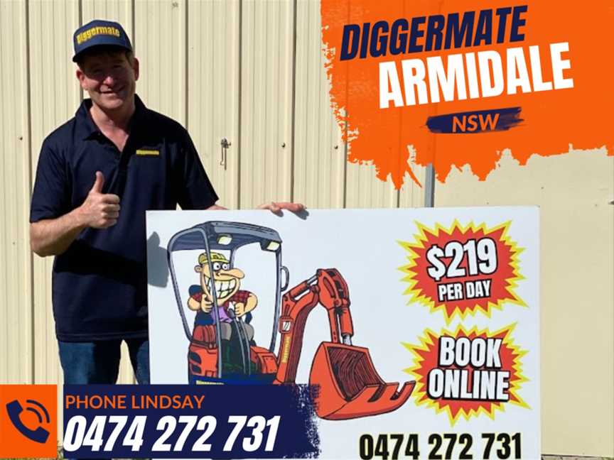 Diggermate Mini Excavator Hire Armidale, Business directory in Uralla