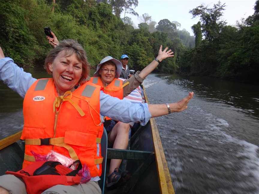 Long boats in Borneo