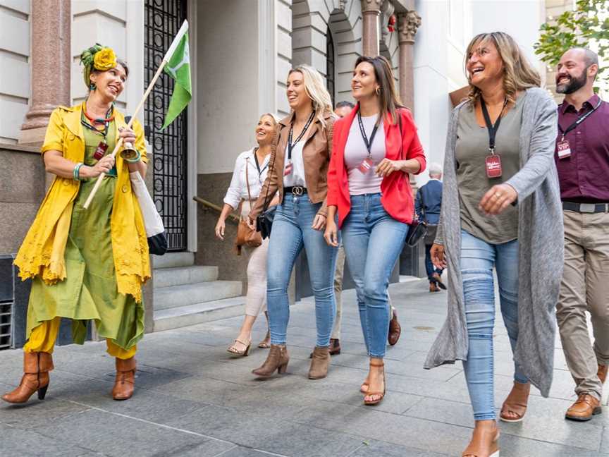 Guests having fun on the Gin Walking Tour of Perth